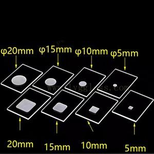 Custom size square quartz glass XRD sample tank holder for Laboratory