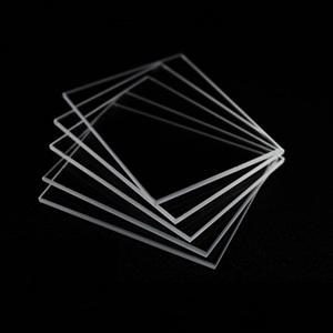 Custom size square thin fused quartz sheet